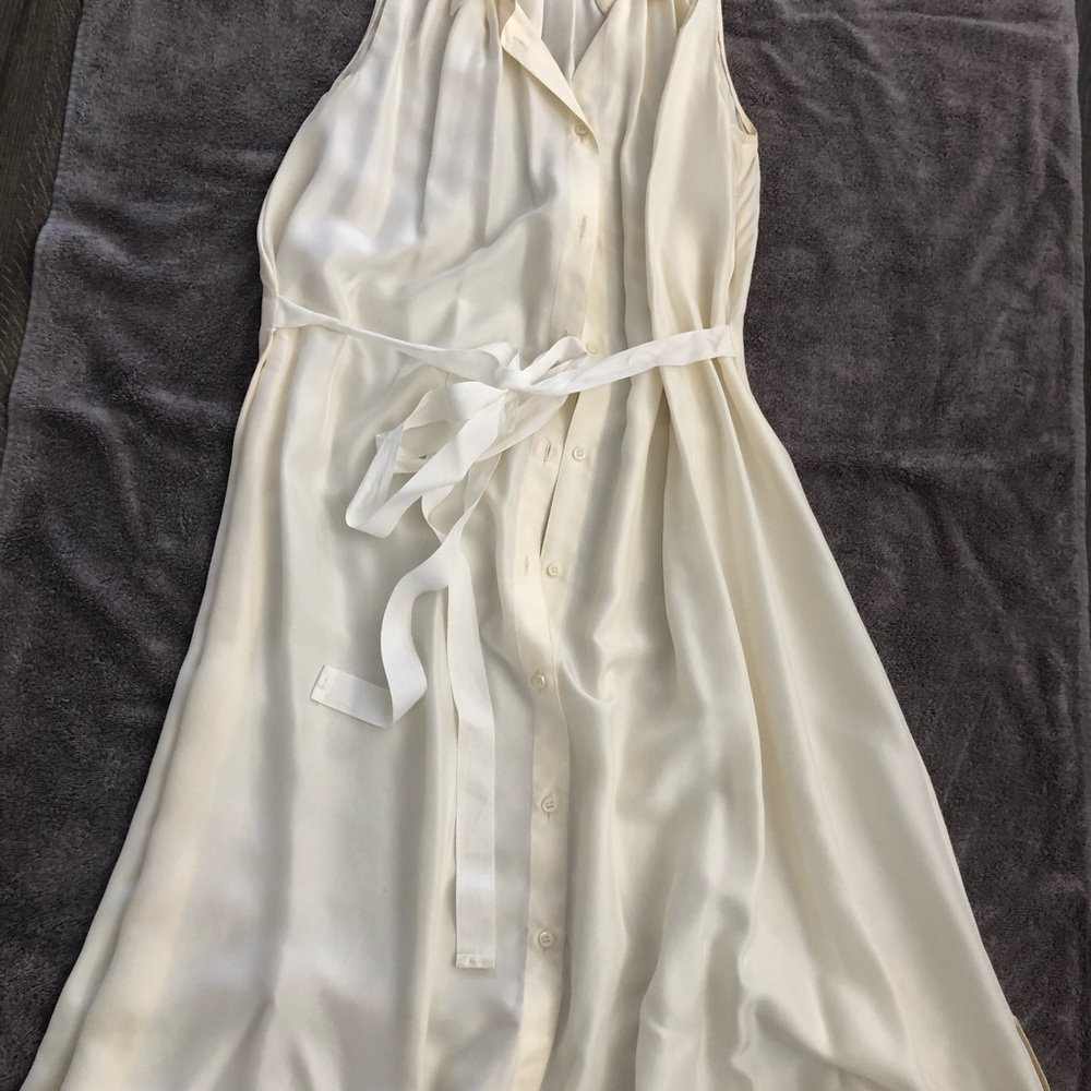 Prada White Silk Dress